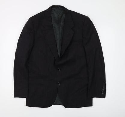 Mens UK Size 38 St Michael Regular Black Suit Jacket