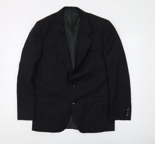 Mens UK Size 38 St Michael Regular Black Suit Jacket