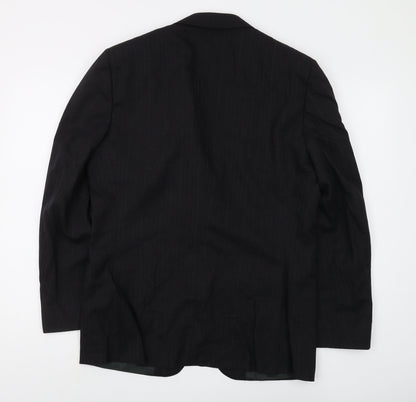 Mens UK Size 38 St Michael Regular Black Suit Jacket