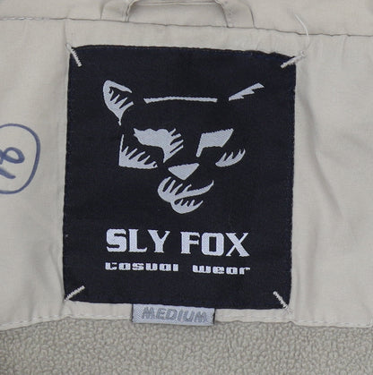Mens UK Size M Sly Fox Beige Windbreaker Coat