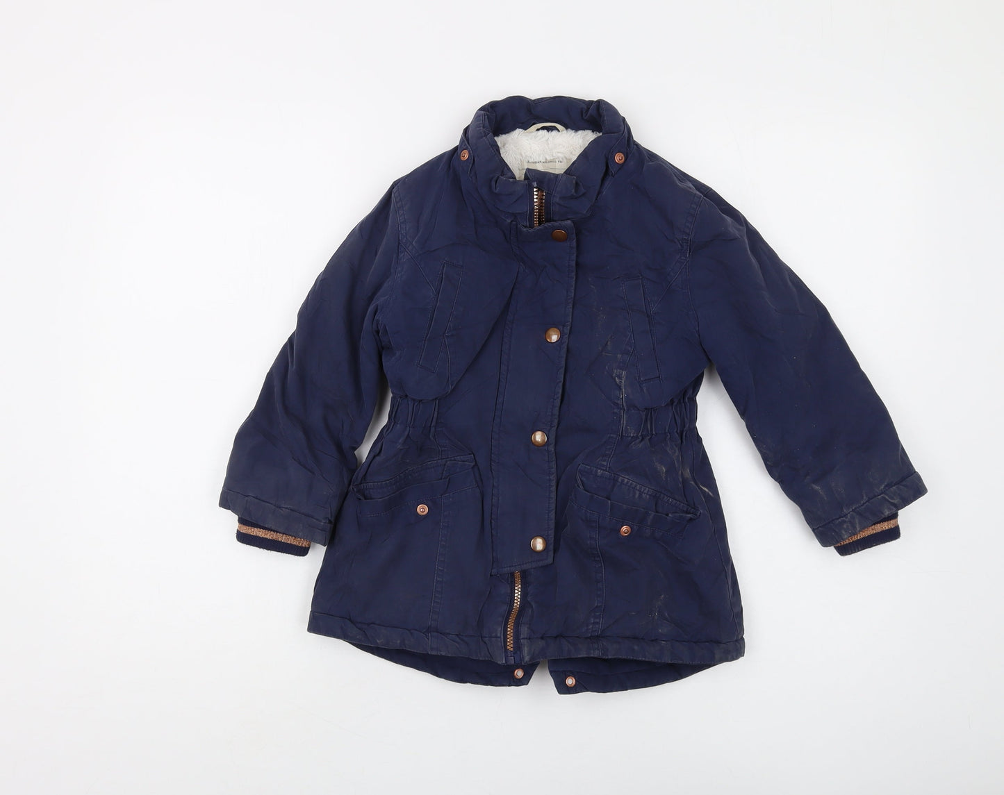 John Lewis Girls Blue Parka Jacket 5 Years