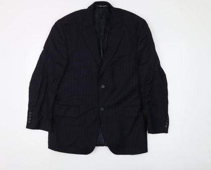 Mens UK Size 40 Jeff Banks Regular Black Suit Jacket