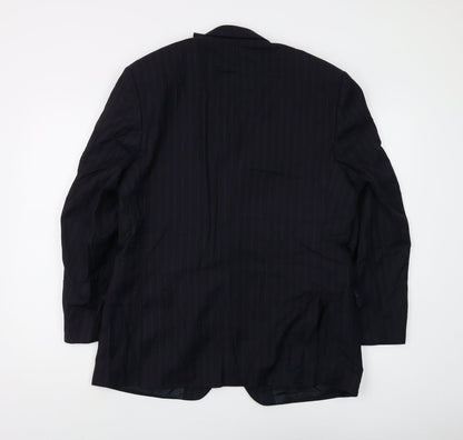 Mens UK Size 40 Jeff Banks Regular Black Suit Jacket