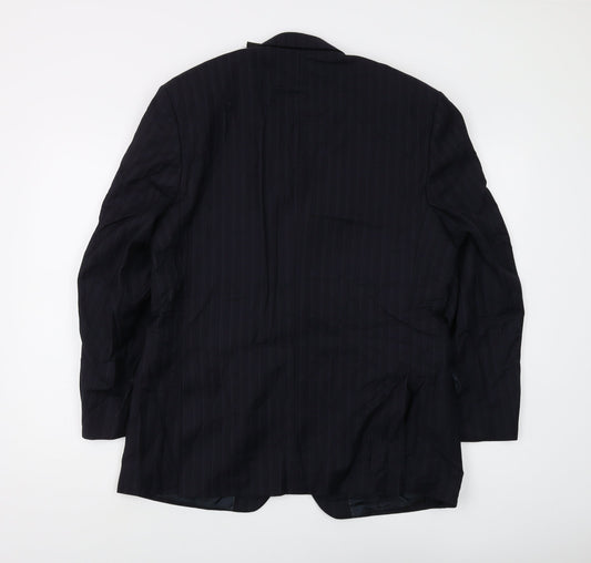 Mens UK Size 40 Jeff Banks Regular Black Suit Jacket