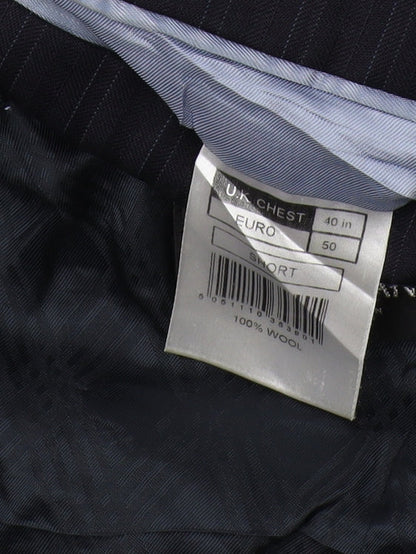 Mens UK Size 40 Jeff Banks Regular Black Suit Jacket