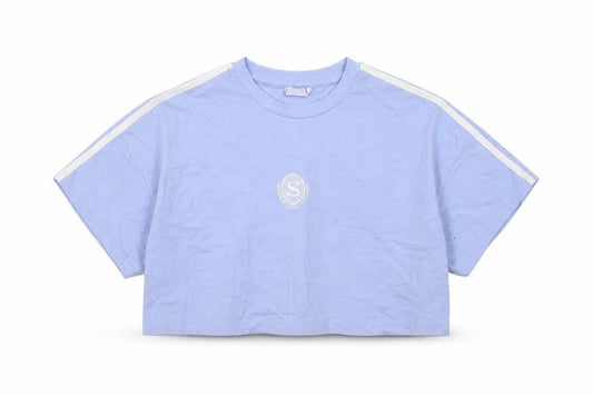 Womens UK Size 16 Slazenger Blue Cropped T-Shirt