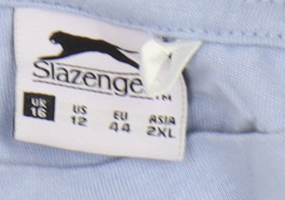 Womens UK Size 16 Slazenger Blue Cropped T-Shirt
