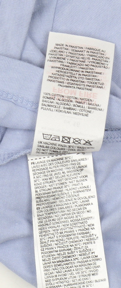 Womens UK Size 16 Slazenger Blue Cropped T-Shirt
