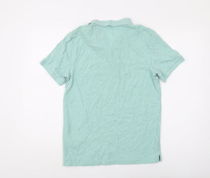 Farah Men's Green Polo Shirt, Size S, Short Sleeve