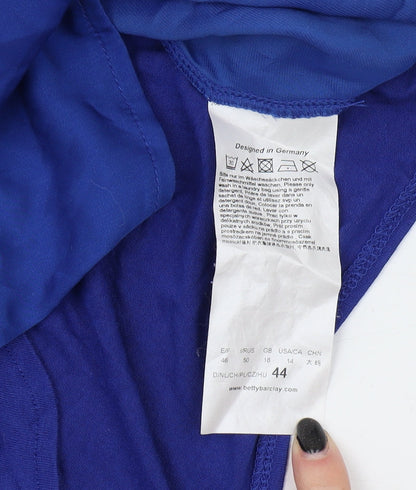 Womens UK Size 16 Betty Barclay Blue Basic Top