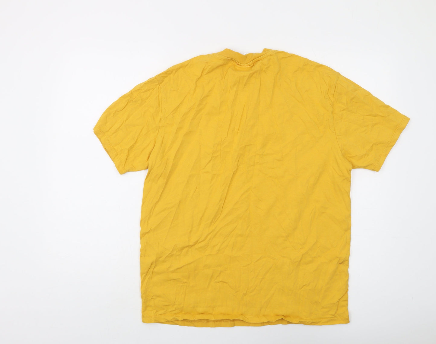 Mens UK Size S GUESS Yellow  T-Shirt