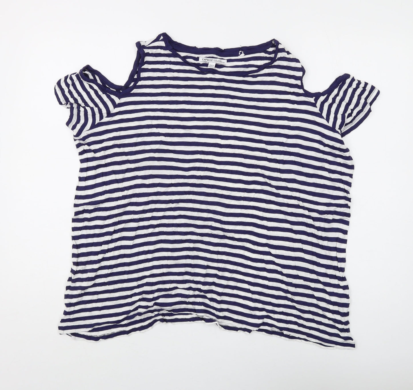 Womens UK Size 20 Capsule Blue  T-Shirt