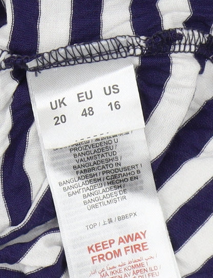 Womens UK Size 20 Capsule Blue  T-Shirt