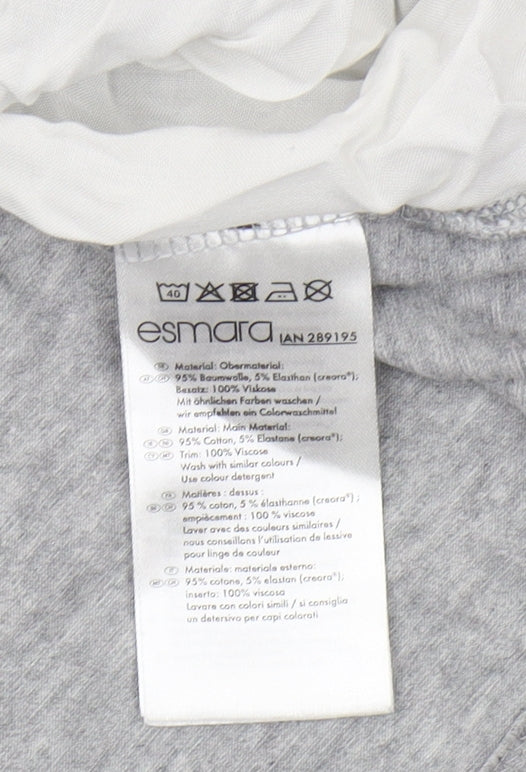 Womens UK Size 12 ESMARA Grey  T-Shirt