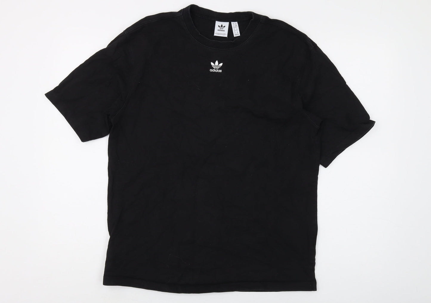 Adidas Black Unisex XS T-Shirt Casual Style Crew Neck