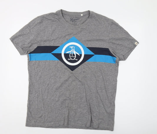 Original Penguin Men's Grey XL Graphic T-Shirt