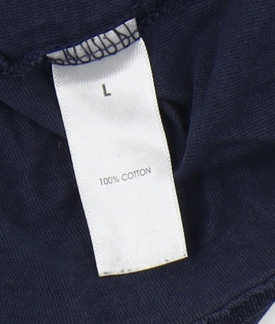 Mens UK Size L England Blue  T-Shirt