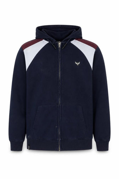 Mens UK Size M Threadbare Blue Full Zip Hoodie