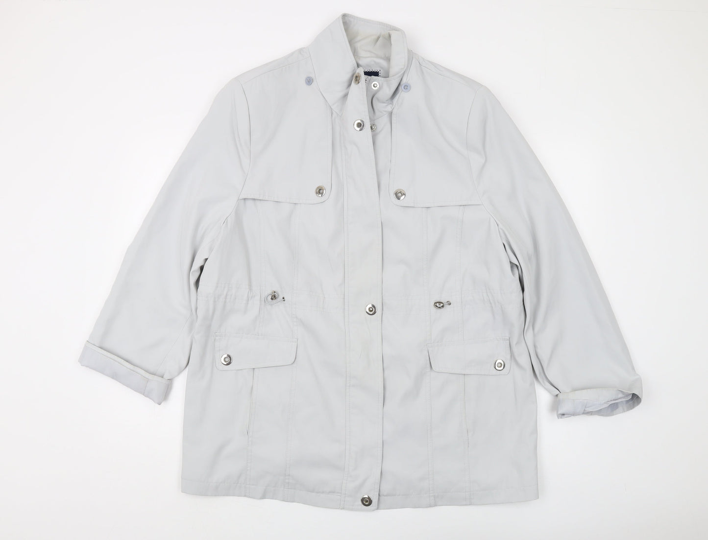 Womens UK Size 16 Isle White Basic Jacket