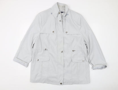 Womens UK Size 16 Isle White Basic Jacket