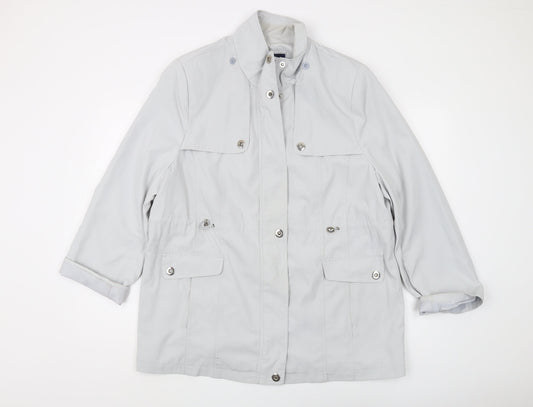 Womens UK Size 16 Isle White Basic Jacket