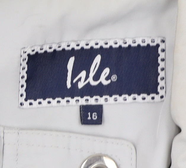Womens UK Size 16 Isle White Basic Jacket