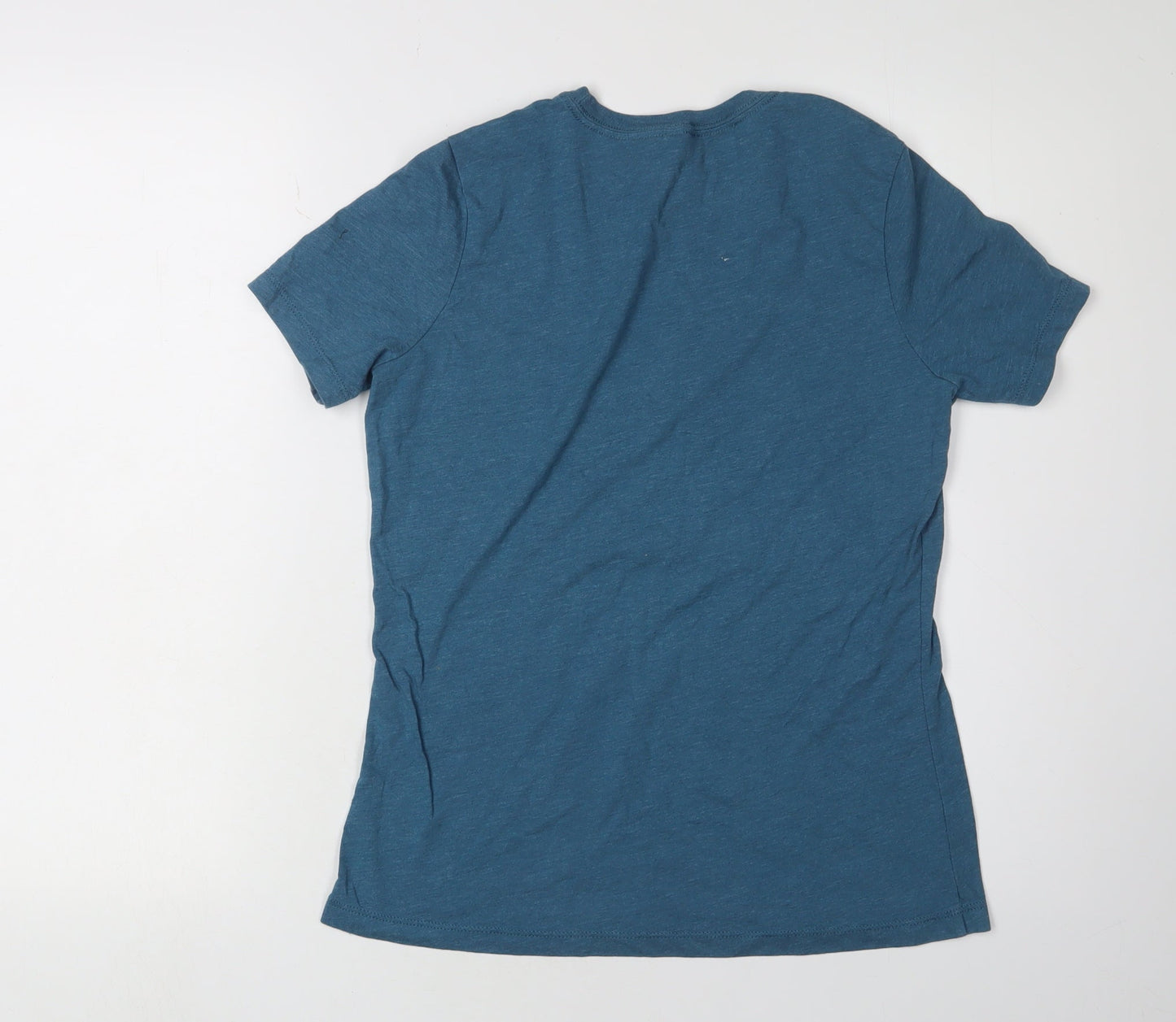 Womens UK Size S Bella + Canvas Blue Basic T-Shirt