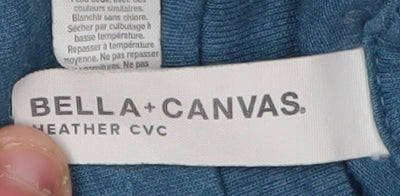 Womens UK Size S Bella + Canvas Blue Basic T-Shirt