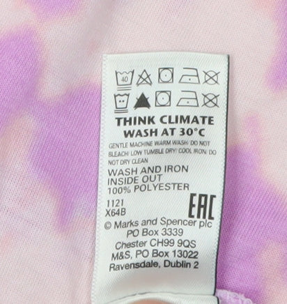 Womens UK Size 8 Marks and Spencer Pink Basic T-Shirt