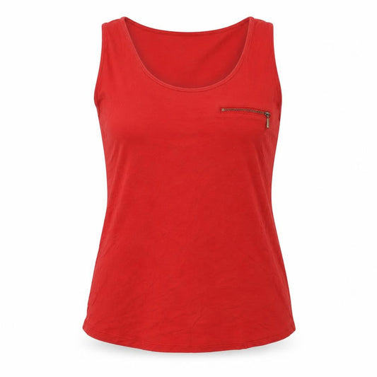 Womens UK Size 14 Marks and Spencer Red Basic Tank