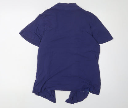 Womens UK Size 14 Marks and Spencer Blue Basic T-Shirt