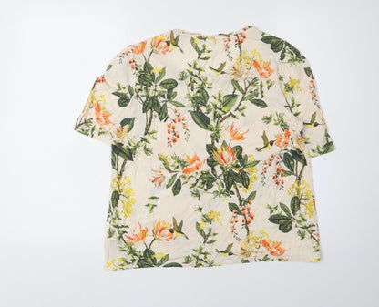 Womens UK Size L H&M Multicoloured Basic T-Shirt