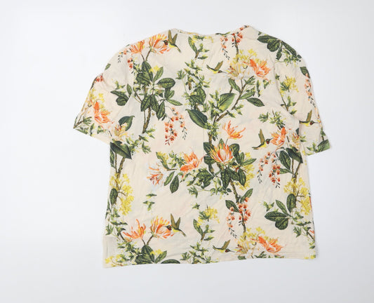 Womens UK Size L H&M Multicoloured Basic T-Shirt
