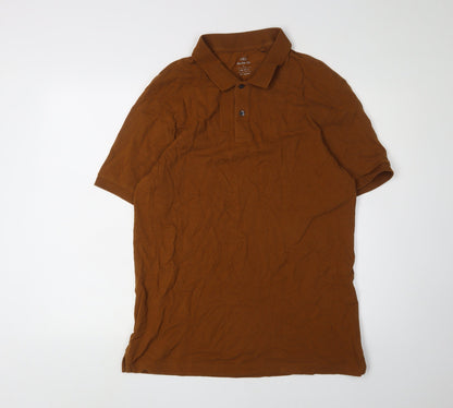 Marks and Spencer Men's Brown Polo L Regular Fit