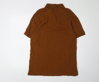 Marks and Spencer Men's Brown Polo L Regular Fit