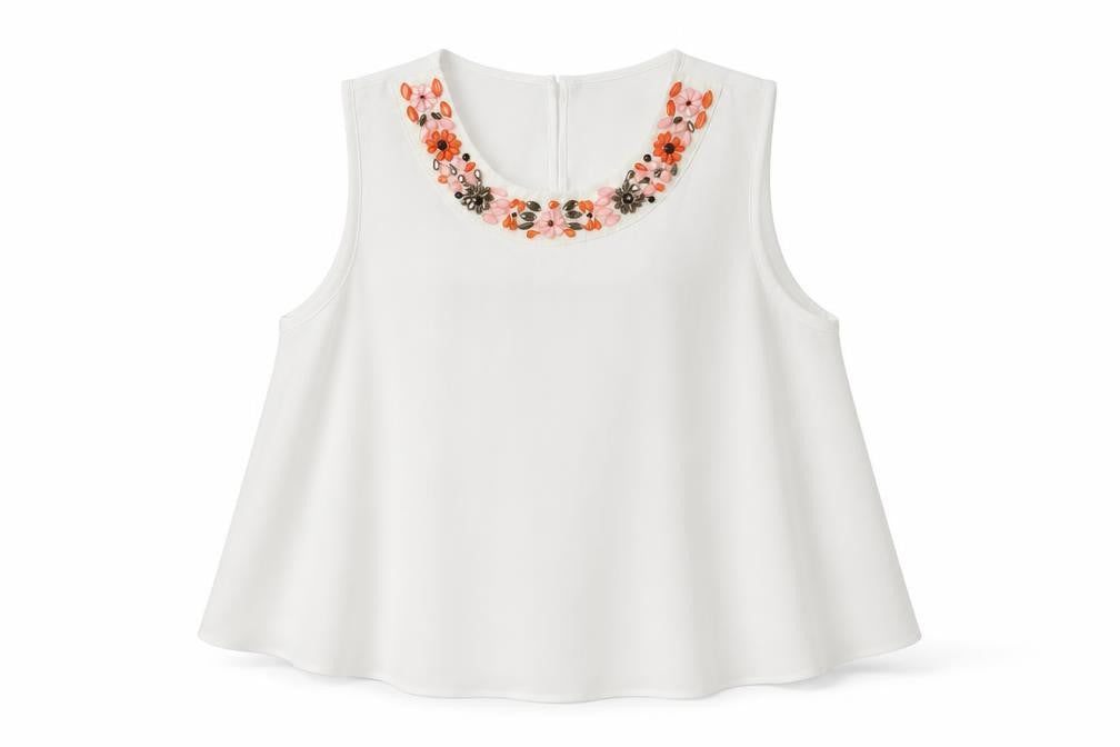 Womens UK Size UK 10 Topshop White Basic Blouse