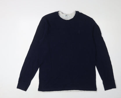 Mens UK Size M NEXT Blue Pullover Sweatshirt