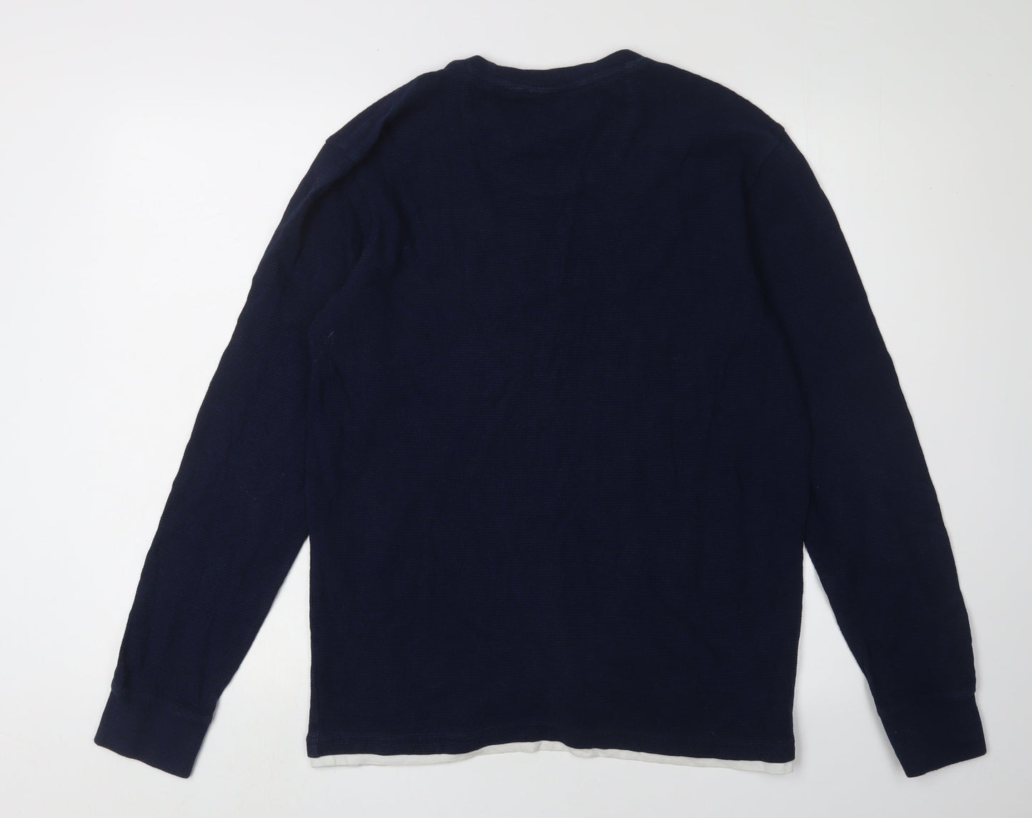 Mens UK Size M NEXT Blue Pullover Sweatshirt