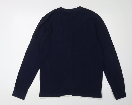 Mens UK Size M NEXT Blue Pullover Sweatshirt