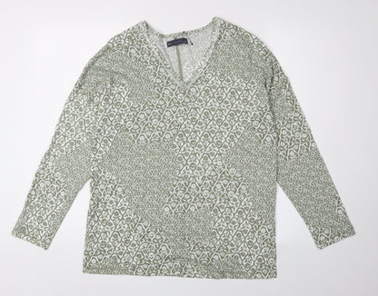 Womens UK Size 8 Marks and Spencer Green Basic Blouse