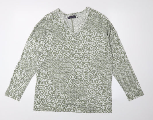 Womens UK Size 8 Marks and Spencer Green Basic Blouse