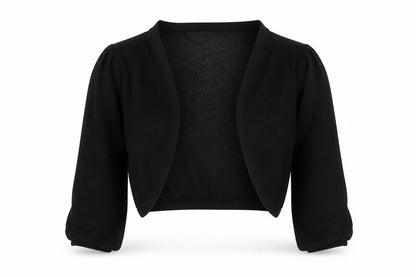 Womens UK Size 12 Warehouse Black Shrug Cardigan