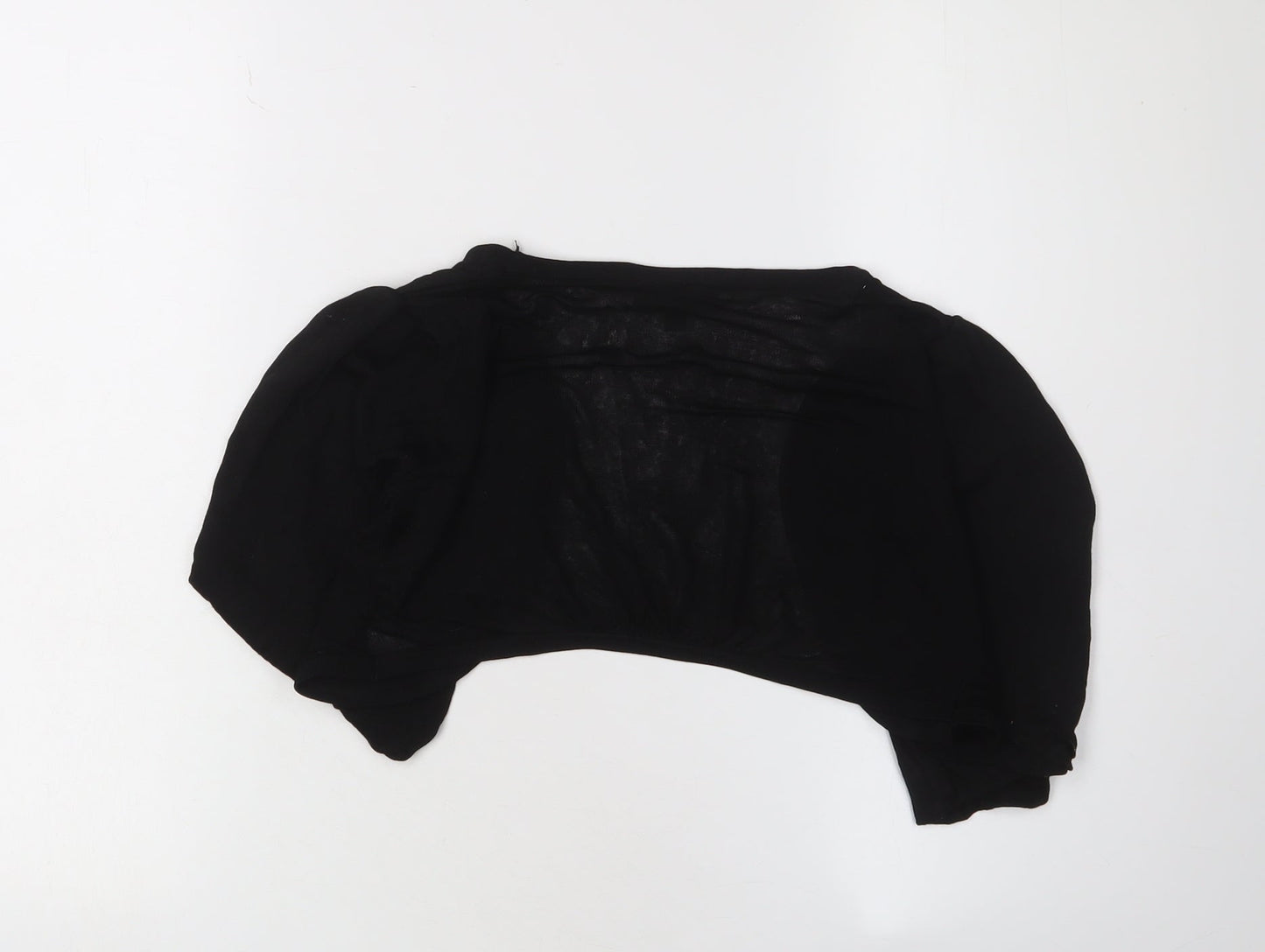 Womens UK Size 12 Warehouse Black Shrug Cardigan