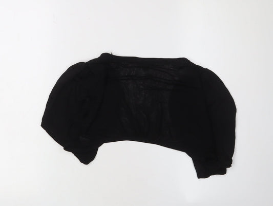 Womens UK Size 12 Warehouse Black Shrug Cardigan