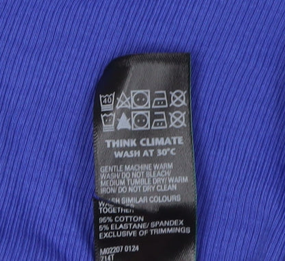 Womens UK Size 16 Marks and Spencer Blue Camisole Tank
