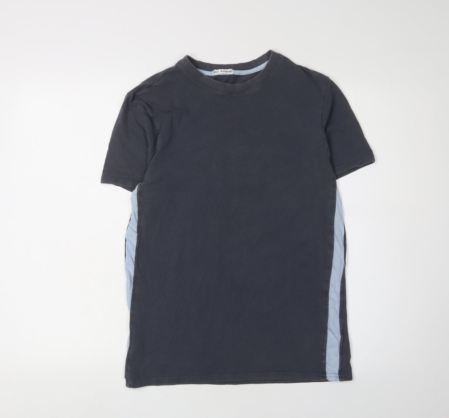 Unisex Adults UK Size M Marks and Spencer Grey Basic T-Shirt