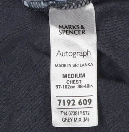 Unisex Adults UK Size M Marks and Spencer Grey Basic T-Shirt