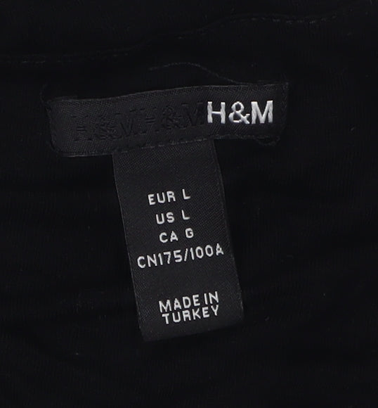 Womens UK Size L H&M Black  T-Shirt