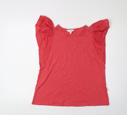 Womens UK Size 8 Marks and Spencer Pink Basic T-Shirt