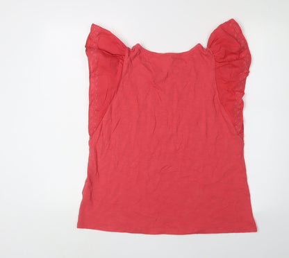 Womens UK Size 8 Marks and Spencer Pink Basic T-Shirt